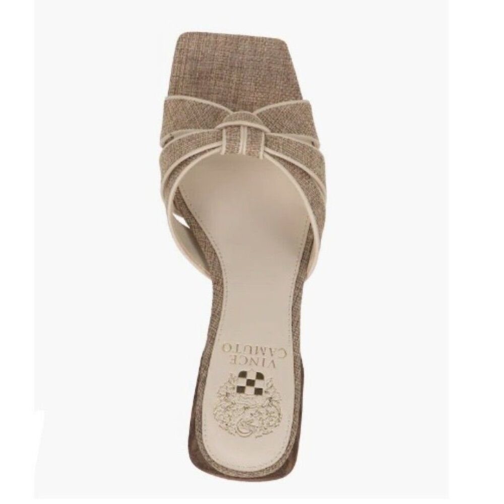 $49 NWT (9.5) Vince Camuto Knotted Canvas Mules
